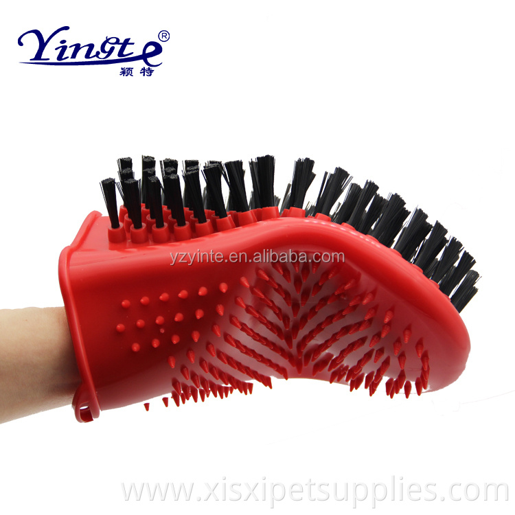 Professional Factory Wholesale Double Sided Pet Cat Dog Bathing Glove Pet Washing glove Pet Shower Glove